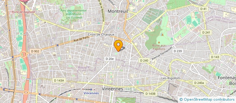 localisation de l'entreprise MONSIEUR FAVOUR BANGURA  MONTREUIL