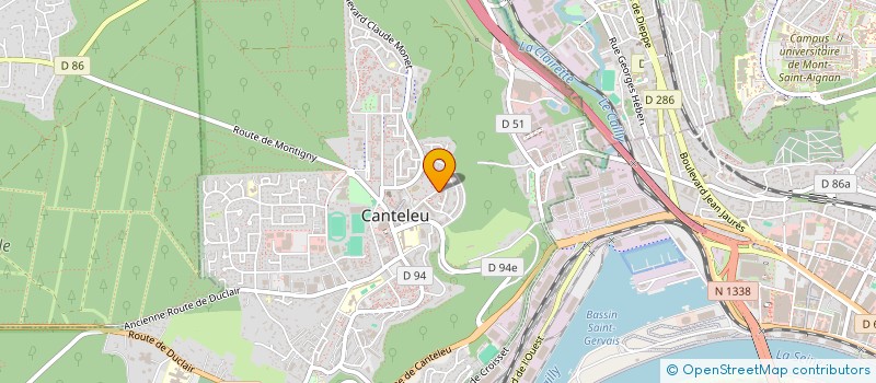 localisation de l'entreprise MONSIEUR FAWAD SATARI  CANTELEU