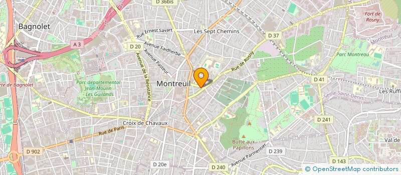 localisation de l'entreprise MONSIEUR FAWZI BRACHEMI MEFTAH à MONTREUIL