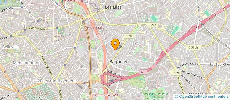 localisation de l'entreprise MONSIEUR FAWZI HAFIR à BAGNOLET