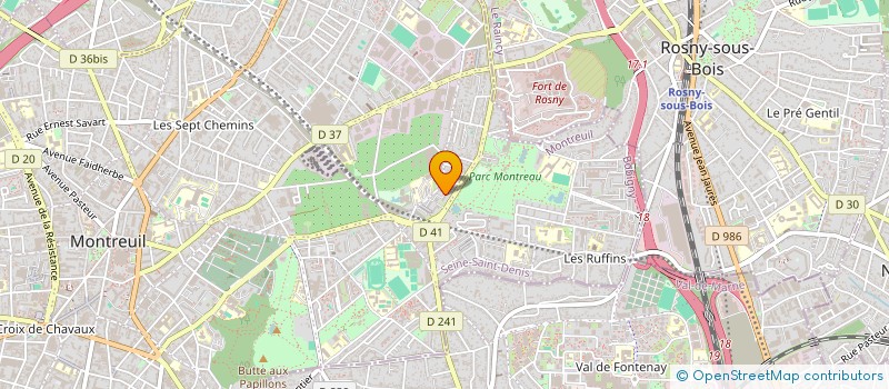 localisation de l'entreprise MONSIEUR FAWZI HAMADOUCHE  MONTREUIL