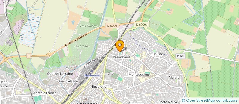 localisation de l'entreprise MONSIEUR FAWZI TOUBATI à NARBONNE