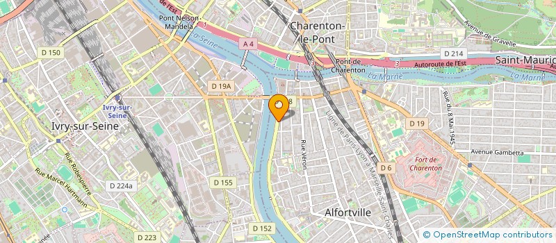 localisation de l'entreprise MONSIEUR FAWZI TOUNICI  ALFORTVILLE