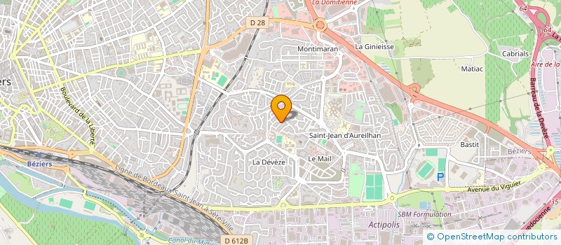 localisation de l'entreprise MONSIEUR FAWZIE MEZILET  BEZIERS