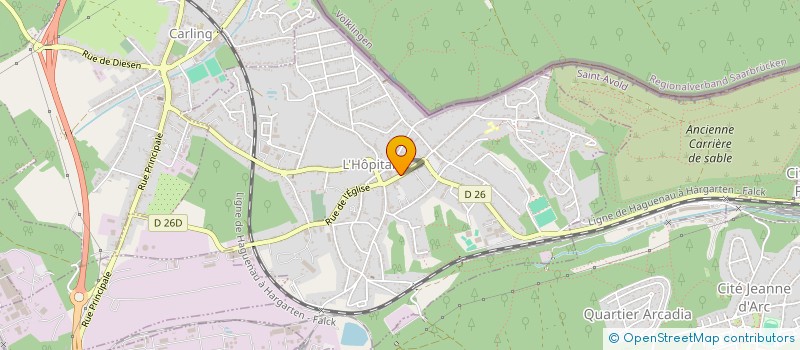 localisation de l'entreprise MONSIEUR FAYCAL ADNANE  L'HOPITAL