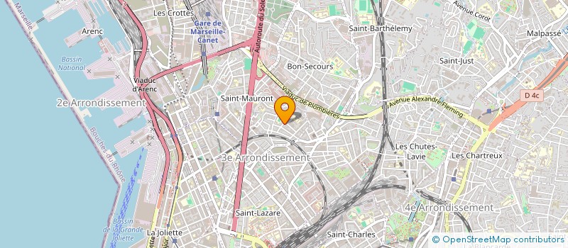 localisation de l'entreprise MONSIEUR FAYCAL BAHAZ  MARSEILLE