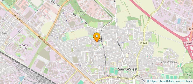 localisation de l'entreprise MONSIEUR FAYCAL BELACHGAR  SAINT-PRIEST