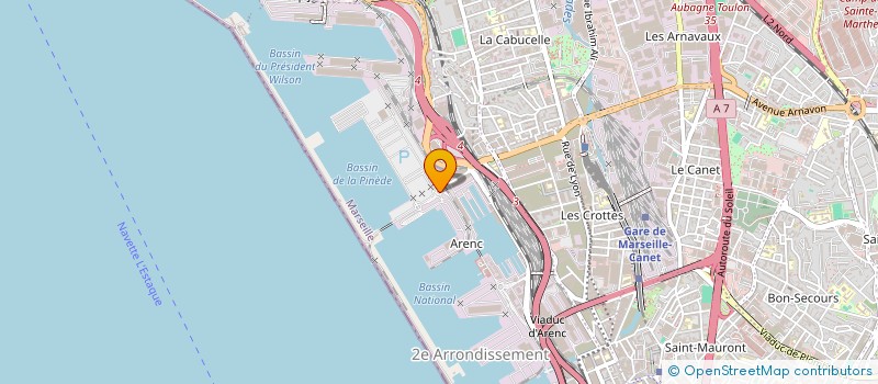 localisation de l'entreprise MONSIEUR FAYCAL BENNOUCHENE  MARSEILLE 2EME