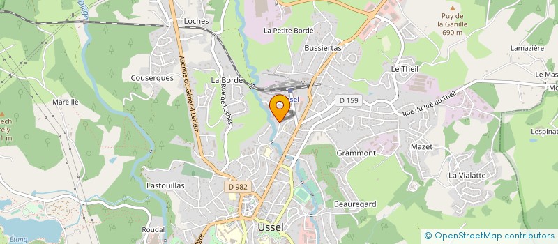 localisation de l'entreprise MONSIEUR FAYCAL CHATTI à USSEL