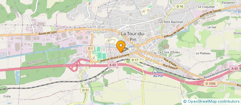 localisation de l'entreprise MONSIEUR FAYCAL CHEBBAH  LA TOUR-DU-PIN