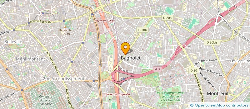 localisation de l'entreprise MONSIEUR FAYCAL YDJEDD à BAGNOLET