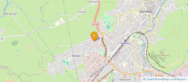 localisation de l'entreprise MONSIEUR FAYCEL BOUKANOUCHA à AURILLAC