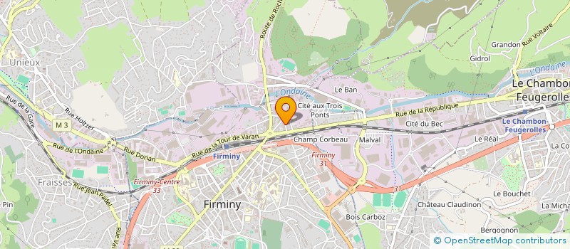 localisation de l'entreprise MONSIEUR FAYOLLE REGIS  FIRMINY