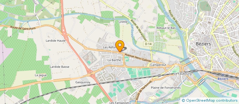 localisation de l'entreprise MONSIEUR FAYSSAL SBIA  BEZIERS