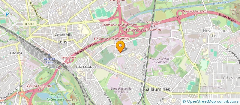 localisation de l'entreprise MONSIEUR FAYSSALE BENBOUAZZA  SALLAUMINES