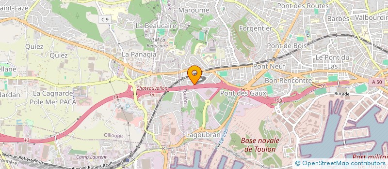 localisation de l'entreprise MONSIEUR FAYSSOIL ALI  TOULON