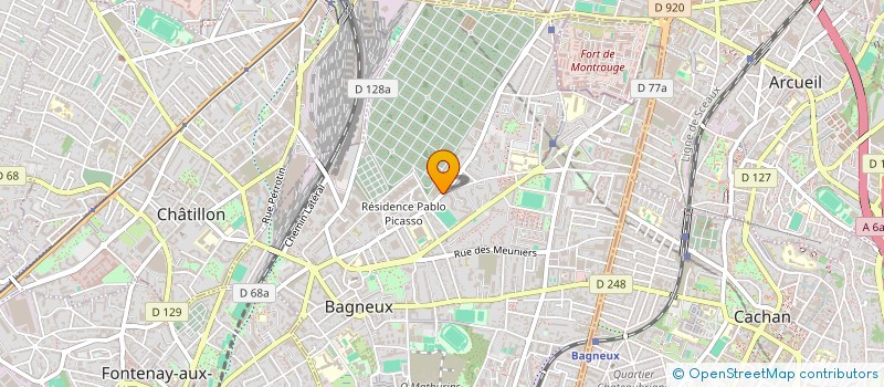 localisation de l'entreprise MONSIEUR FAZAEL SAFIZADA  BAGNEUX