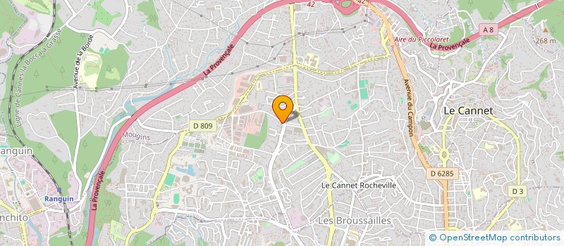 localisation de l'entreprise MONSIEUR FAZAL RABISTANKZAI à LE CANNET