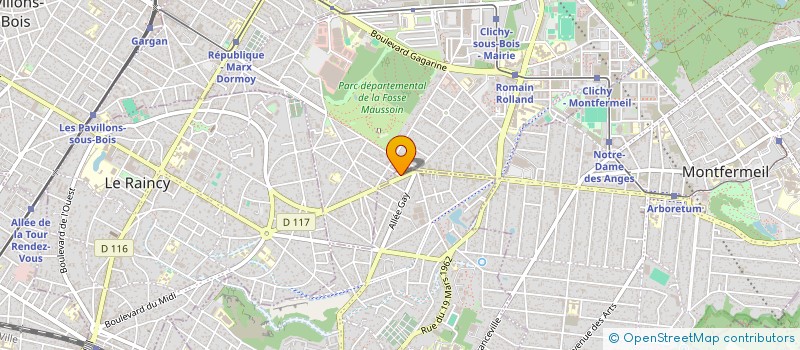 localisation de l'entreprise MONSIEUR FAZAL REHMAN STANIKZAI à GAGNY