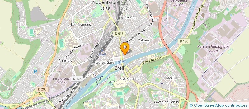 localisation de l'entreprise MONSIEUR FAZAL SHEERZAD  CREIL