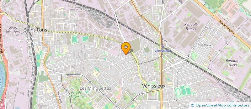 localisation de l'entreprise MONSIEUR FAZIL AKKOUCHE  VENISSIEUX