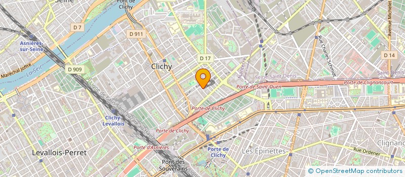 localisation de l'entreprise MONSIEUR FEDDI CAMARA à CLICHY