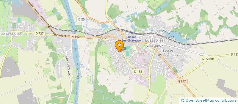 localisation de l'entreprise MONSIEUR FEDDY MASSE  LUSSAC-LES-CHATEAUX