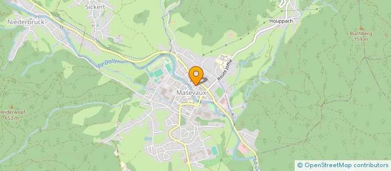 localisation de l'entreprise MONSIEUR FEDERIC BUCK  MASEVAUX-NIEDERBRUCK