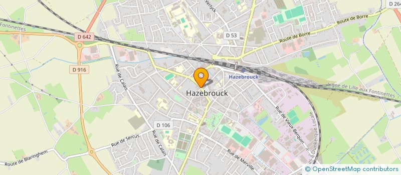 localisation de l'entreprise MONSIEUR FEDERIK POTISECK  HAZEBROUCK