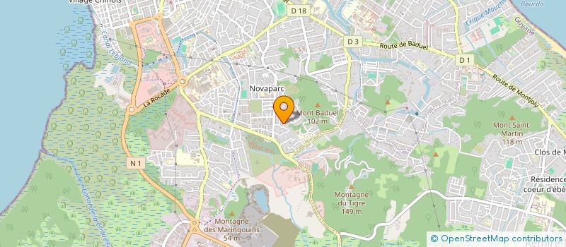 localisation de l'entreprise MONSIEUR FEDNOR MAIGNAN  CAYENNE