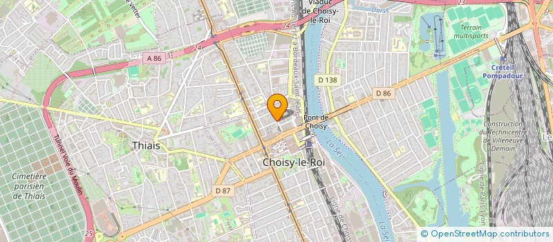 localisation de l'entreprise MONSIEUR FEDY JAABIRI  CHOISY-LE-ROI