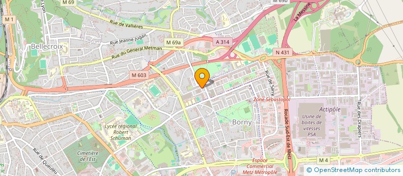 localisation de l'entreprise MONSIEUR FEHMI DENIZ  METZ