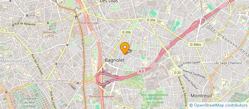 localisation de l'entreprise MONSIEUR FEHMI HNID à BAGNOLET