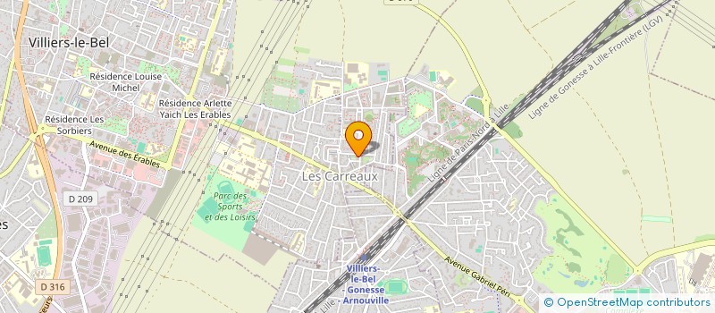 localisation de l'entreprise MONSIEUR FELGUERRE PAUL  VILLIERS-LE-BEL