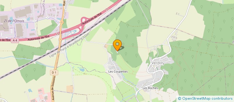 localisation de l'entreprise MONSIEUR FELICIEN BARBIER  VERDILLY