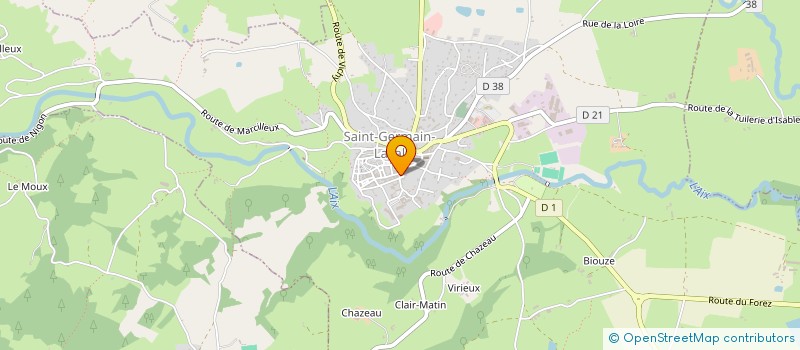 localisation de l'entreprise MONSIEUR FELICIEN CEGLIE  SAINT-GERMAIN-LAVAL