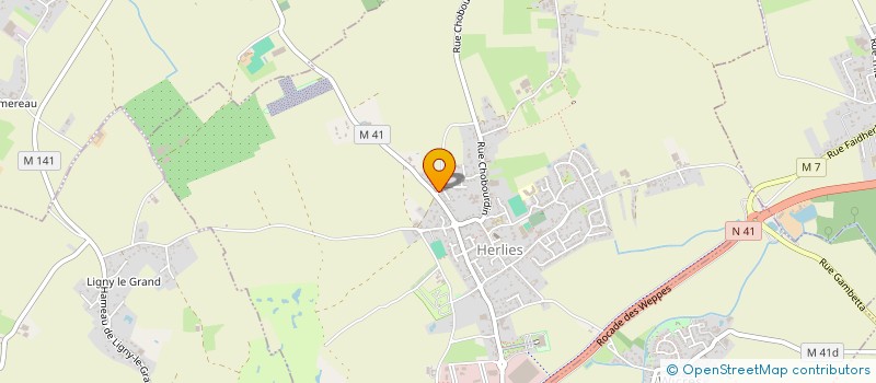 localisation de l'entreprise MONSIEUR FELICIEN FRUCHART  HERLIES