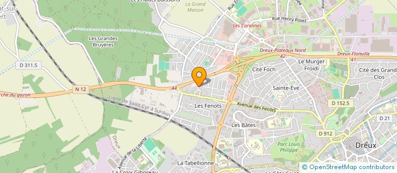 localisation de l'entreprise MONSIEUR FELICIEN KIASISUA à DREUX