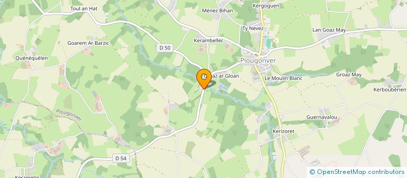 localisation de l'entreprise MONSIEUR FELICIEN LE DINAHET à PLOUGONVER