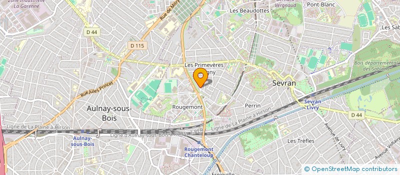 localisation de l'entreprise MONSIEUR FELICIEN PEREIRA à SEVRAN
