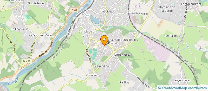 localisation de l'entreprise MONSIEUR FELIPE CASQUEIRA  CONDAT-SUR-VIENNE