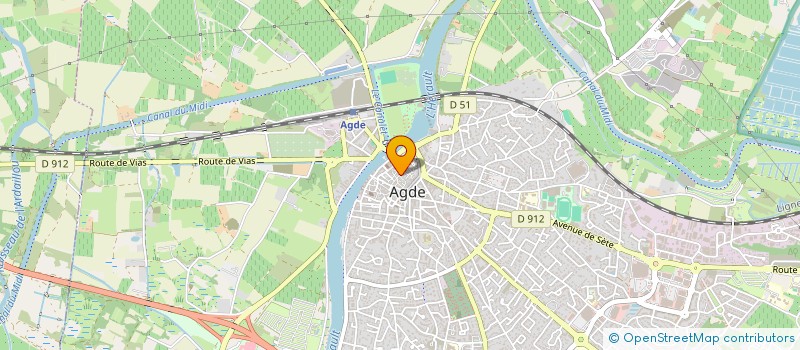 localisation de l'entreprise MONSIEUR FELIPE CORACHAN PEREZ  AGDE