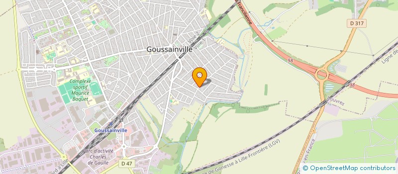 localisation de l'entreprise MONSIEUR FELIPE DO PRADO CUNHA  GOUSSAINVILLE