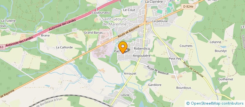 localisation de l'entreprise MONSIEUR FELIPE MATEUS  SAINT-GEOURS-DE-MAREMNE