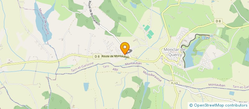 localisation de l'entreprise MONSIEUR FELISBERTO OLIVEIRA DOS SANTOS  MONCLAR-DE-QUERCY