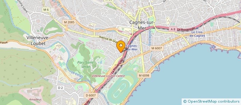 localisation de l'entreprise MONSIEUR FELIX BAREL à CAGNES SUR MER