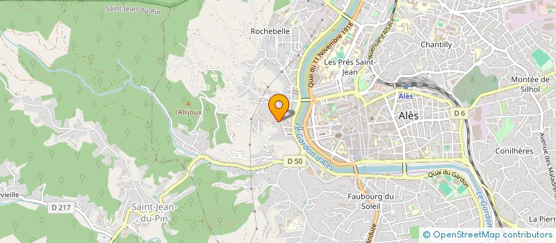 localisation de l'entreprise MONSIEUR FELIX BARON  ALES