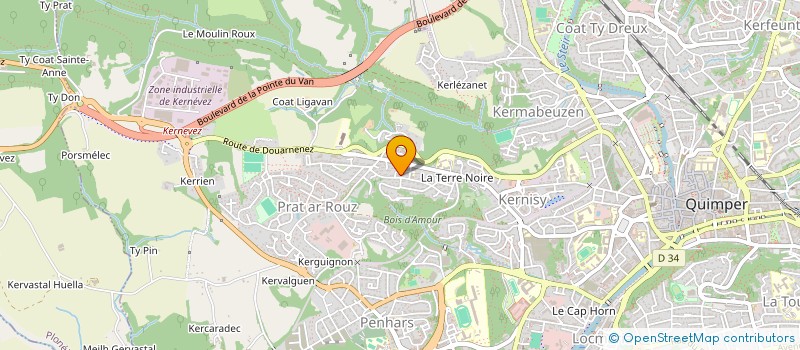 localisation de l'entreprise MONSIEUR FELIX BASSET à QUIMPER