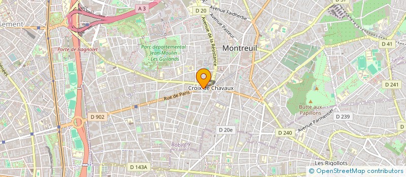 localisation de l'entreprise MONSIEUR FELIX BELLAICHE à MONTREUIL
