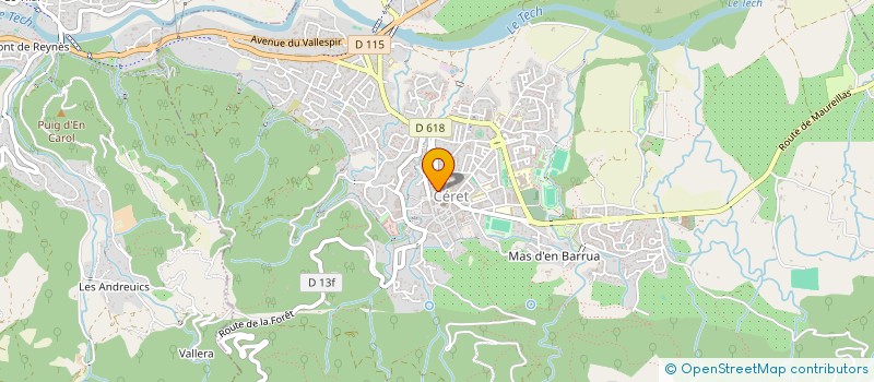 localisation de l'entreprise MONSIEUR FELIX BERNARD  ST LAURENT DE CERDANS